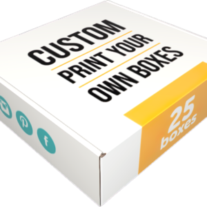 10x10x3 custom mailers (25 pack) with outside print