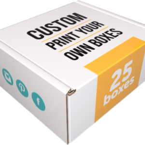 4x4x2 custom mailers (25 pack) with outside print