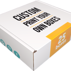 6x6x2 custom mailers (25 pack) with outside print