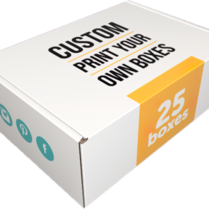 8x6x3 custom mailers (25 pack) with outside print