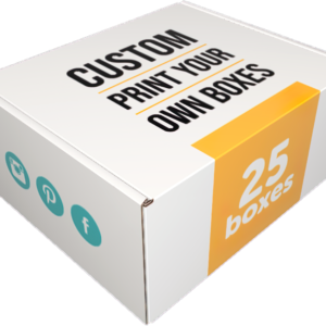8x7x4 custom mailers (25 pack) with outside print