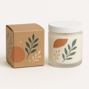 Square 2x2x2 inch custom folding carton. A versatile cube product box used for candles, small jars, and universal gift packaging.