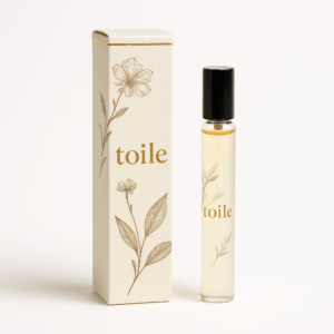 Image of a 1x1x5 inch custom folding carton used as a perfume tester box. Slim fragrance packaging ideal for beauty brands and sample-size product boxes.